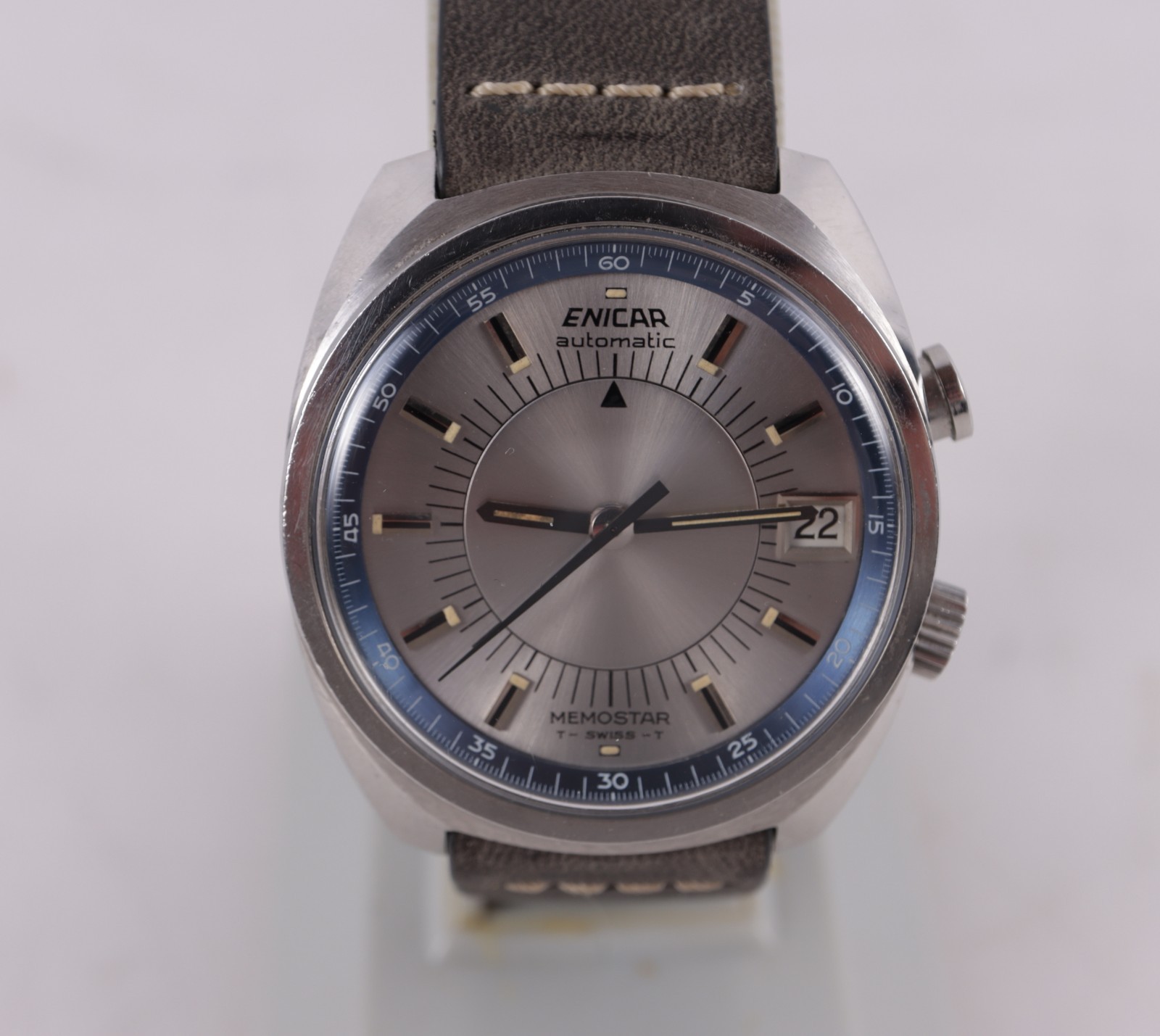 Enicar Memostar Automatic Alarm Watch