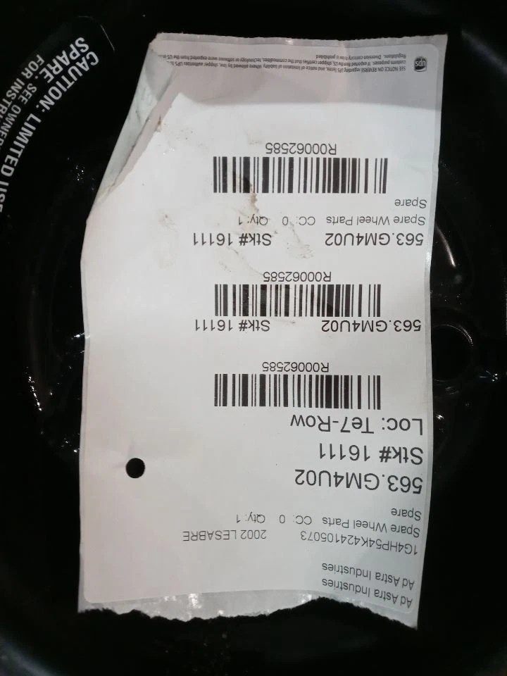 Pneu sobressalente 16" compatível com 2000-2003 Buick LeSabre compacto donut testado pelo fabricante  - Imagem 4 de 4