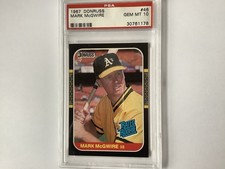 1987 Donruss Mark McGwire Rated Rookie #46 PSA 10 Oakland Athletics Baseball