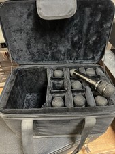 9 Basically NEW Wired Dynamic Microphone/s with Travel Case. Great For Rentals