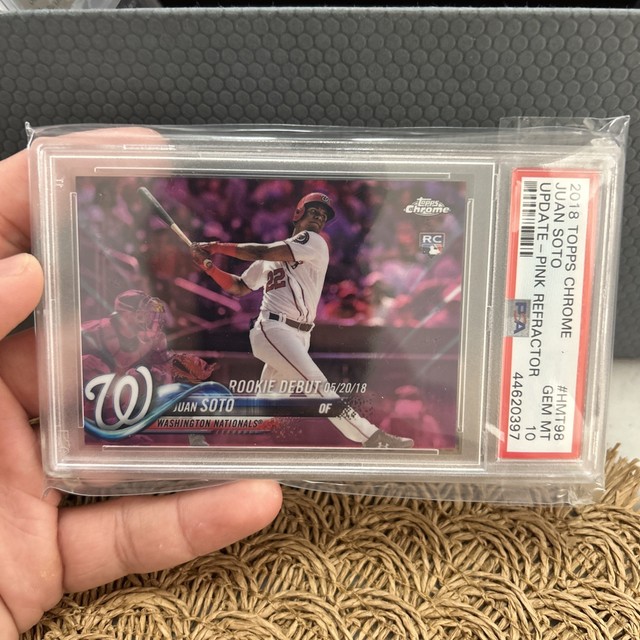 Juan Soto 2018 Topps Topps Chrome Pink Refractor
