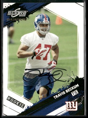 2009 Score Inscriptions #397 Travis Beckum AUTO #/499