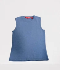 Fifth Avenue NWOT 100% Cashmere Basic Tank Top Size M Smoky Blue