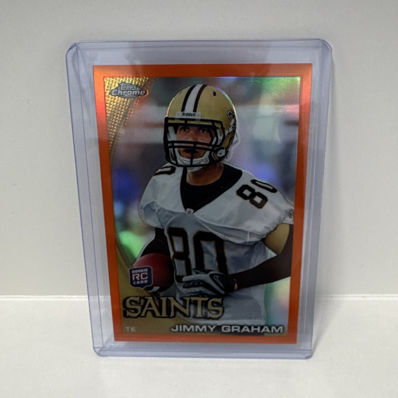 Topps 2010 Chrome Jimmy Graham #C67 Saints Rookie Orange Parallel