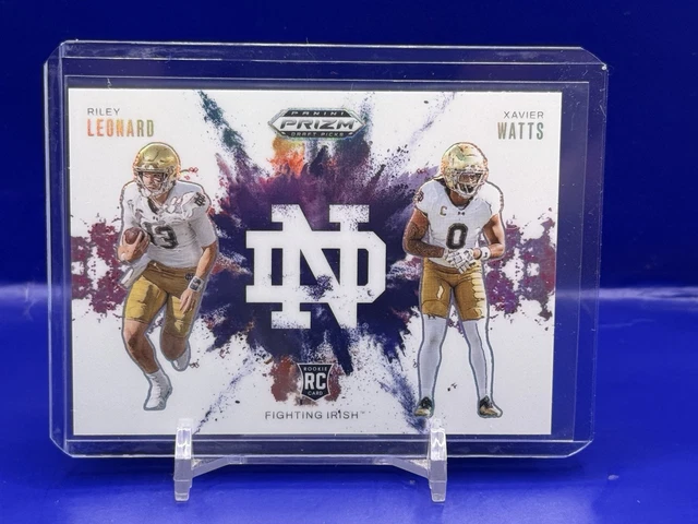 2025 Draft Picks Duel Color Blast Riley Leonard & Xavier Watts Rc Notre Dame SSP