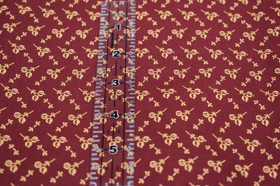 1 yard + 11" 100% cotton fabric CANTERBURY country essentials CONNECTING THREADS - Image 2 of 4