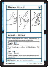 There (Split Card) [Mystery Booster 2 Playtest Cards] Lightly Played