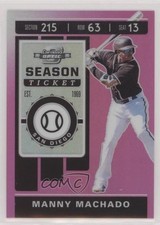 2020 Panini Chronicles Contenders Optic Pink Prizm 8/25 Manny Machado #15 uk2