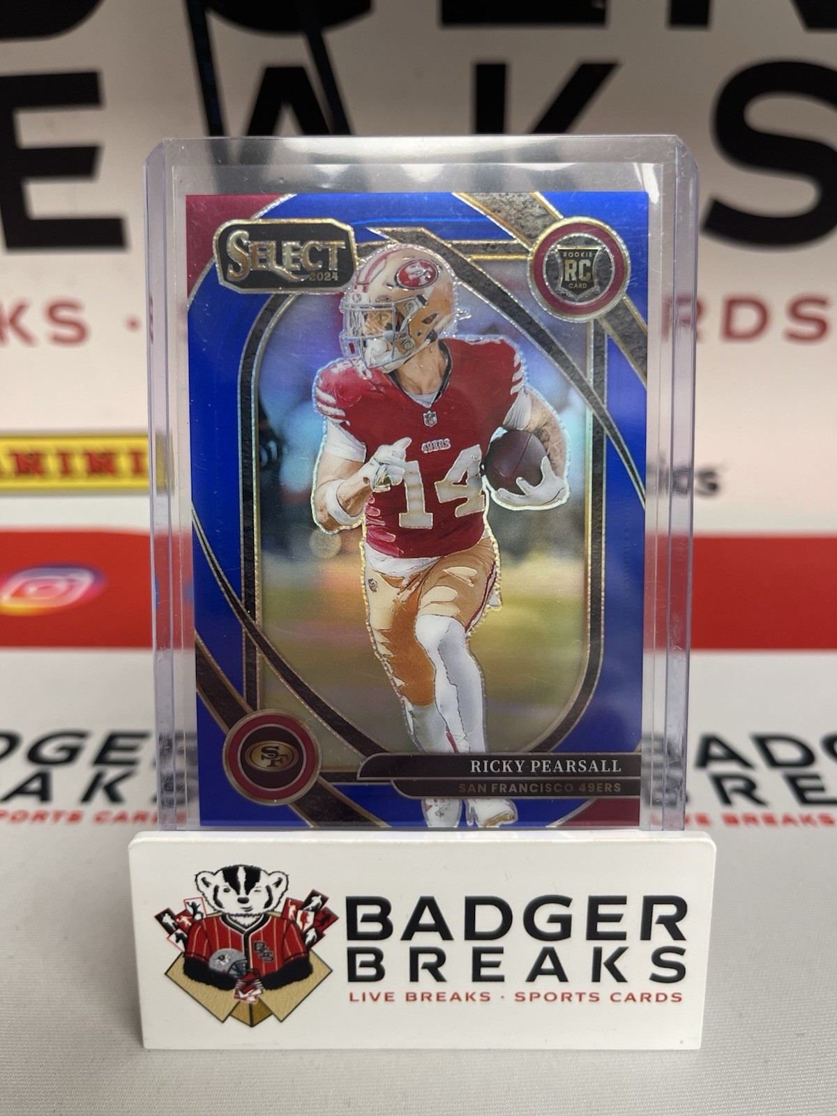 2024 Panini Select Club Level Blue Prizm /99 Ricky Pearsall #285 Rookie RC JM