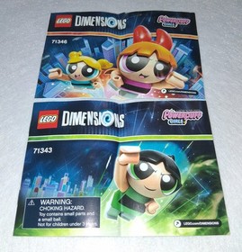 LEGO -LOT- Dimensions - 71343 Buttercup & 71346 Powerpuff Girls Team Pack - EBB