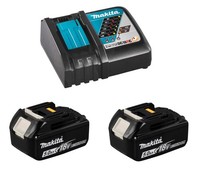 Makita Power Source Kit 18V Mit 2X BL1850B Akku 5,0Ah + DC18RC LadegeräT