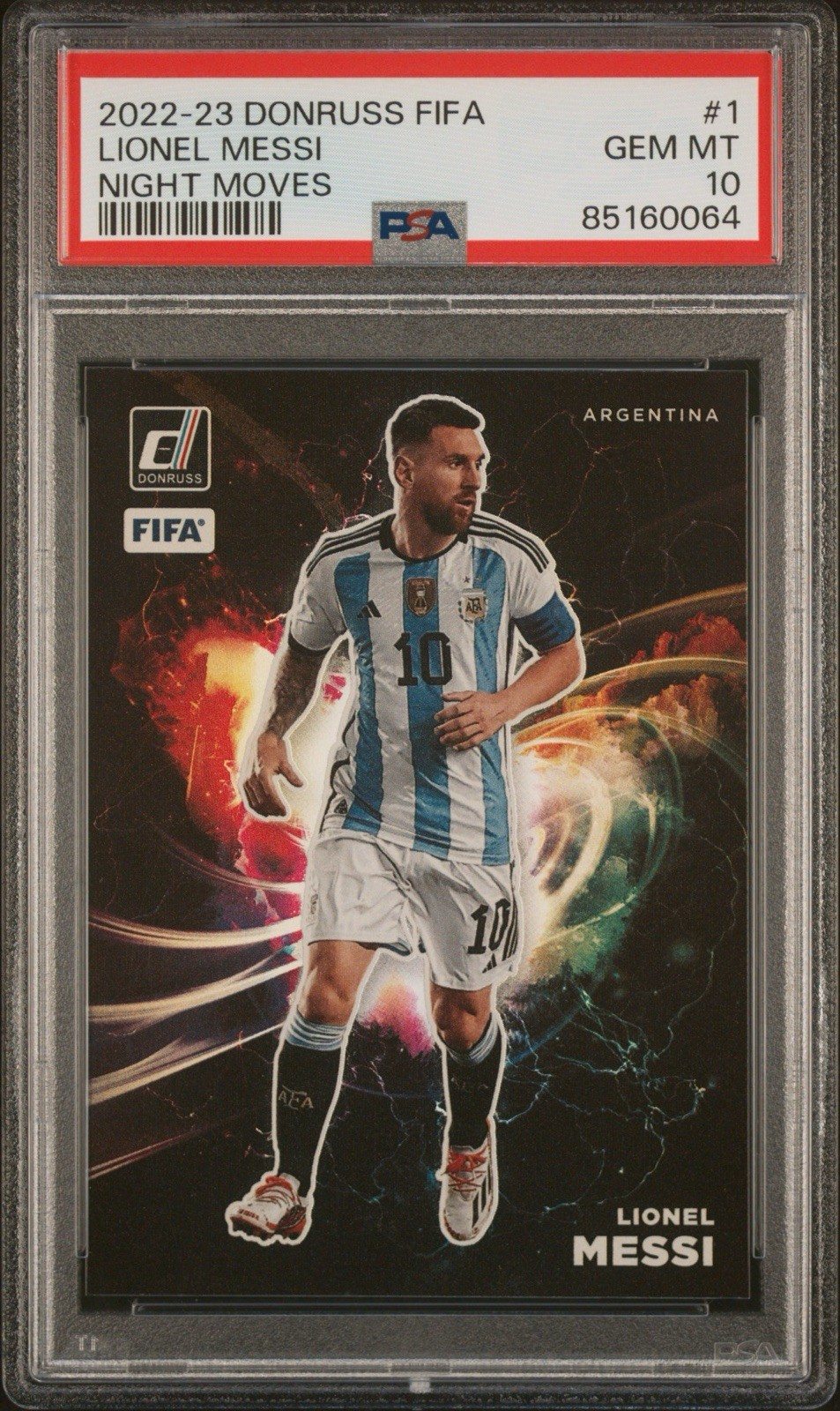 PSA 10: 2022-23 Panini Donruss Night Moves #1 - Lionel Messi