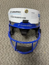 Champro adult The Grill Defensive Fielder's Mask Softball blue Size 6.75-7.5