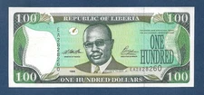 (DN) Liberia 100 Dollars 1999 P-25 UNC