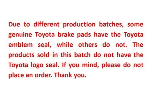 Pastilhas de freio traseiras genuínas Toyota Corolla Prius 2009-2019 FEITAS NOS EUA - Imagem 4 de 4