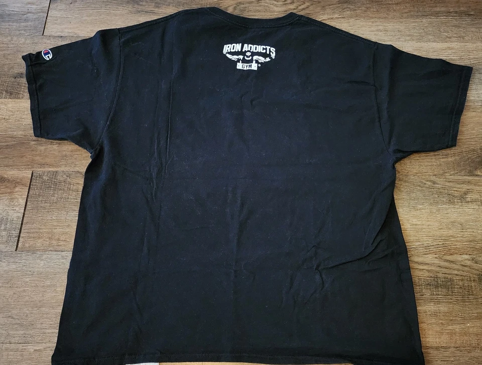 Camiseta Champion Iron Addicts Gym CT Fletcher culturismo Arnold Classic XL Foto 2 de 4