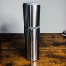 Asobu VIN Blanc portable wine bottle chiller matte black insulated Hallmark Logo