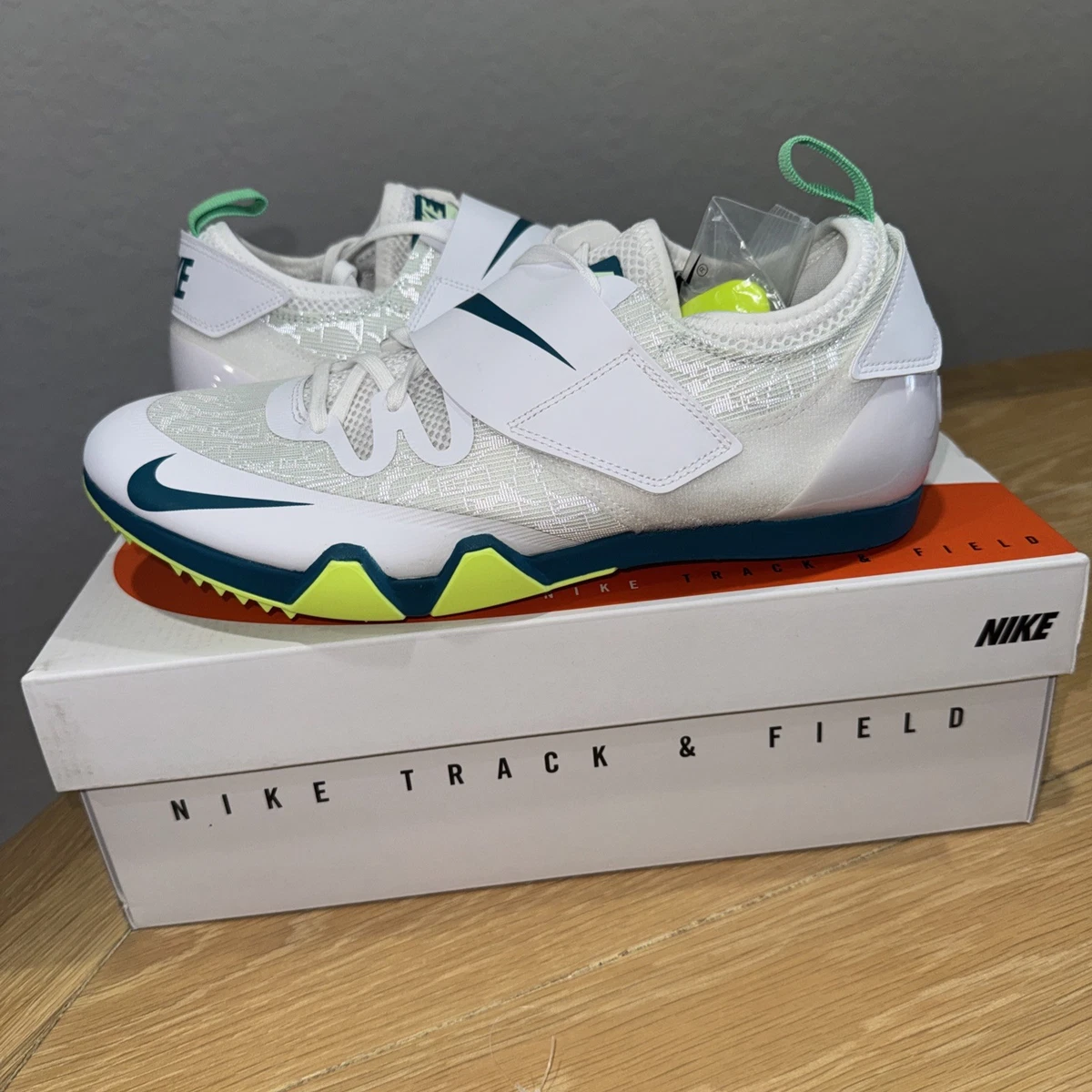 Nike Zoom Pole Vault Elite White Bright Spruce for Sale
