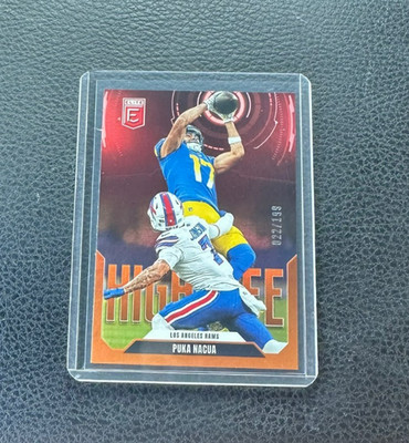 2025 Panini Donruss Elite Puka Nacua High Life Orange 022/199