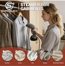 SUPERLEX 1700W Handheld Clothes Steamer Travel Garment Steamer Fast Heat UK