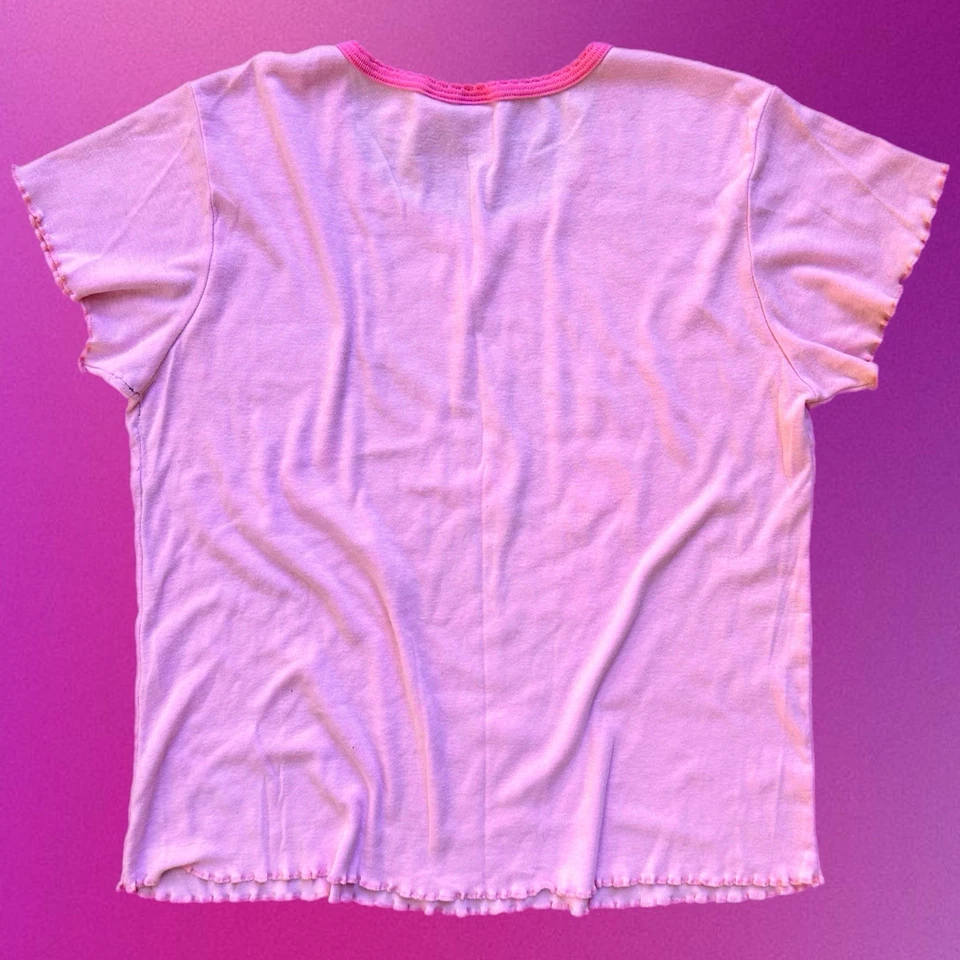 Винтажная женская футболка Disney Grumpy What Now Ringer размер очень большой XL - Изображение 3 из 4