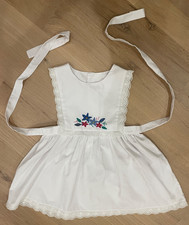 Vintage Flower Embroidery Girls Sundress, Appears to be Size 4