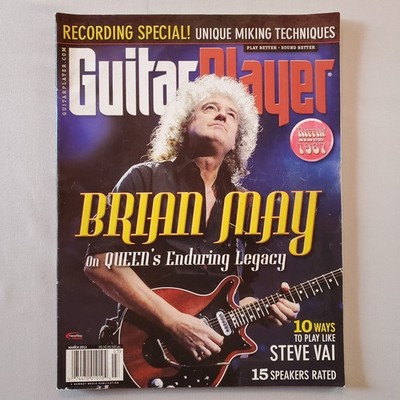 Guitar Player Magazine Vol 46 #3 Mar 2012 Brian May Queen Steve Vai Dave Mustain