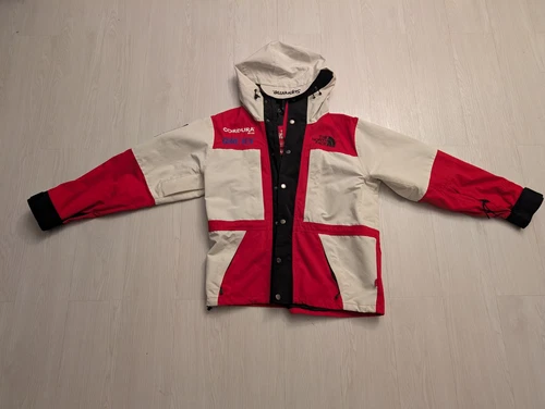Giacca Supreme x The North Face Gore Tex Cordura Rosso Bianco Taglia S Rara FW18