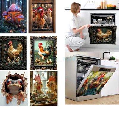 AU Large Kitchen Dishwasher DIY Magnetic Sticker Refrigerator Sticker Waterproof - image 1 of 4