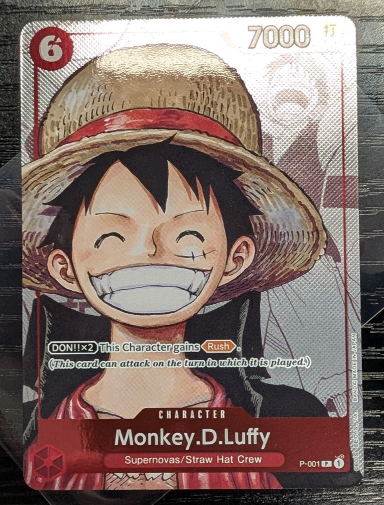 Monkey D Luffy Manga Promo P Alternate Art P-001 One Piece Card
