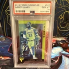 Panini 2019-20 Chronicles Flux LeBron James #591 PSA 10 Lakers Basketball Card