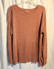 Barefoot Dreams CozyChic Ultra Lite Pullover Sweater Amber Glow XL