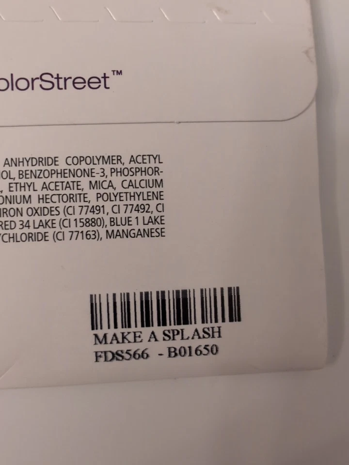 Lote de 3 piezas de tiras de uñas de calle color rosa azul brillo púrpura sirena Foto 3 de 4