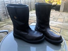 Genuine Grafters Mens M560B Brown Waterproof Safety Steel Toe Cap Rigger Boots