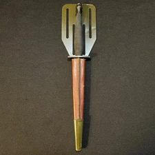 US WW2 OSS Stiletto Commando Knife w/Pancake Flipper Sheath -WWII Military