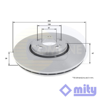 Fits Renault Espace Laguna 2.0 dCi 2.2 2.9 3.0 Brake Disc Front Mity #1