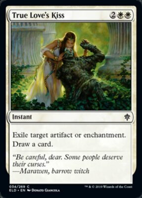 TRUE LOVE'S KISS ~mtg NM-M Throne of Eldraine Com x4