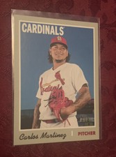 Carlos Martinez 2019 Topps Heritage Short Print SP #482, St Louis Cardinals