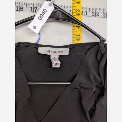 Women's Large JM Collection Black Stretch Dress - Picture 3 of 4