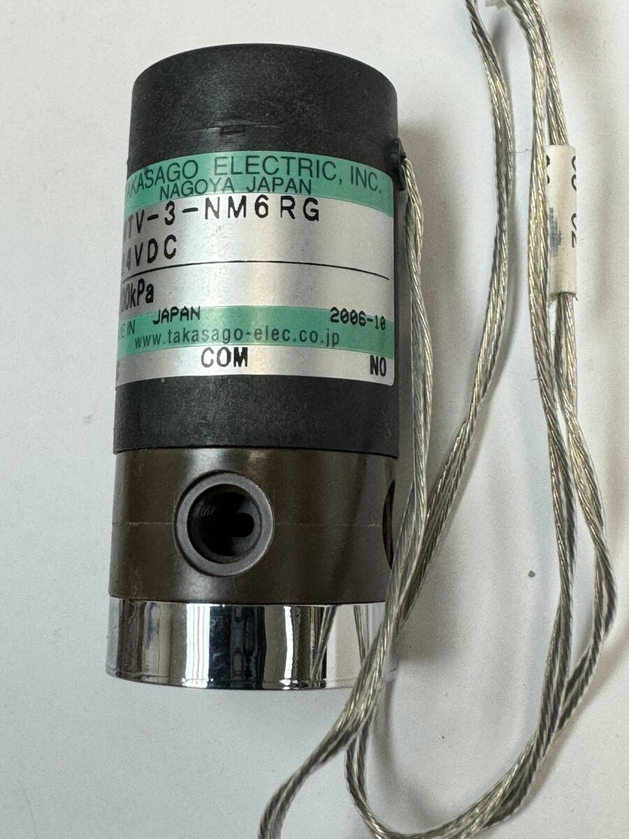 Takasago Electric, MTV-3-NM6RG 3-Way 24VDC Solenoid Valve Takasago Electric, MTV-3-NM6RG 3-Way 24VDC Solenoid Valve