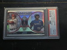 2012 Bowman Chrome Segura / Mike Trout Franchise All-Stars Card #FAS-TS • PSA 8