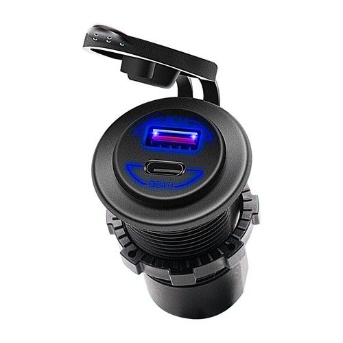 Phone Charge Bracket 60W Qc4.0 Extension Bracket Black A For Motocycle Motorbike - Photo 11 sur 12