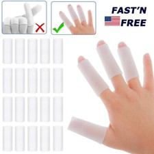 20Pcs Gel Finger Cots Silicone Finger Protectors Thumb Protector Covers Hot USA