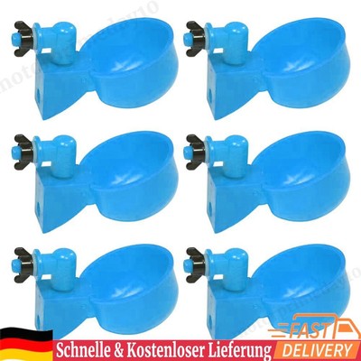 6pcs Poultry Automatic Drinking Bowl Hanging Chicken Duck Water Dispensers