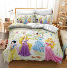 Disney Princess Bedding Set 2/3Pcs Snow White Duvet Cover Pillowcase Quilt  UG