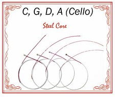 New Paititi Cello String Set 4/4 Size Cello Premium Quality Steel Core Ball End