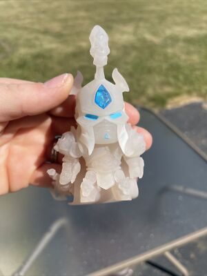 EXTREMELY RARE Warcraft Blizzard Lich King Arthas Mini Figure Translucent