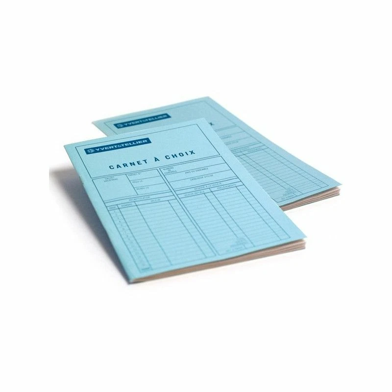 YVERT ET TELLIER Carnet à choix timbres-poste pour négociants, clubs philatéliques.