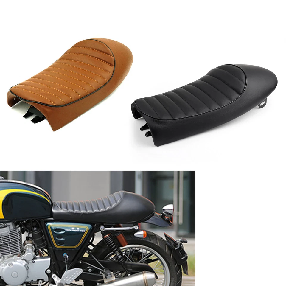 Cojín de asiento vintage para silla de montar de motocicleta Café Racer Kawasaki KZ1000E 1980 EE. UU. Foto 3 de 4