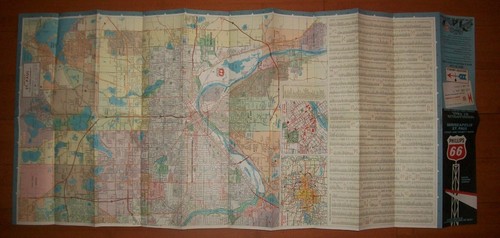Minneapolis St Paul street vicinity Maps 1966 Phillips 66 Oil Gas - Picture 3 of 4